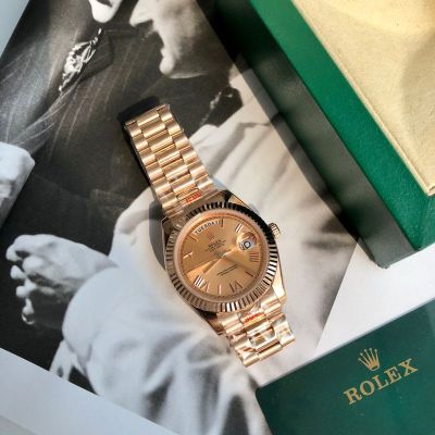 ROLEX Day-date Rose Gold 904L Steel 8205 Movement 41MM High Quality Watch